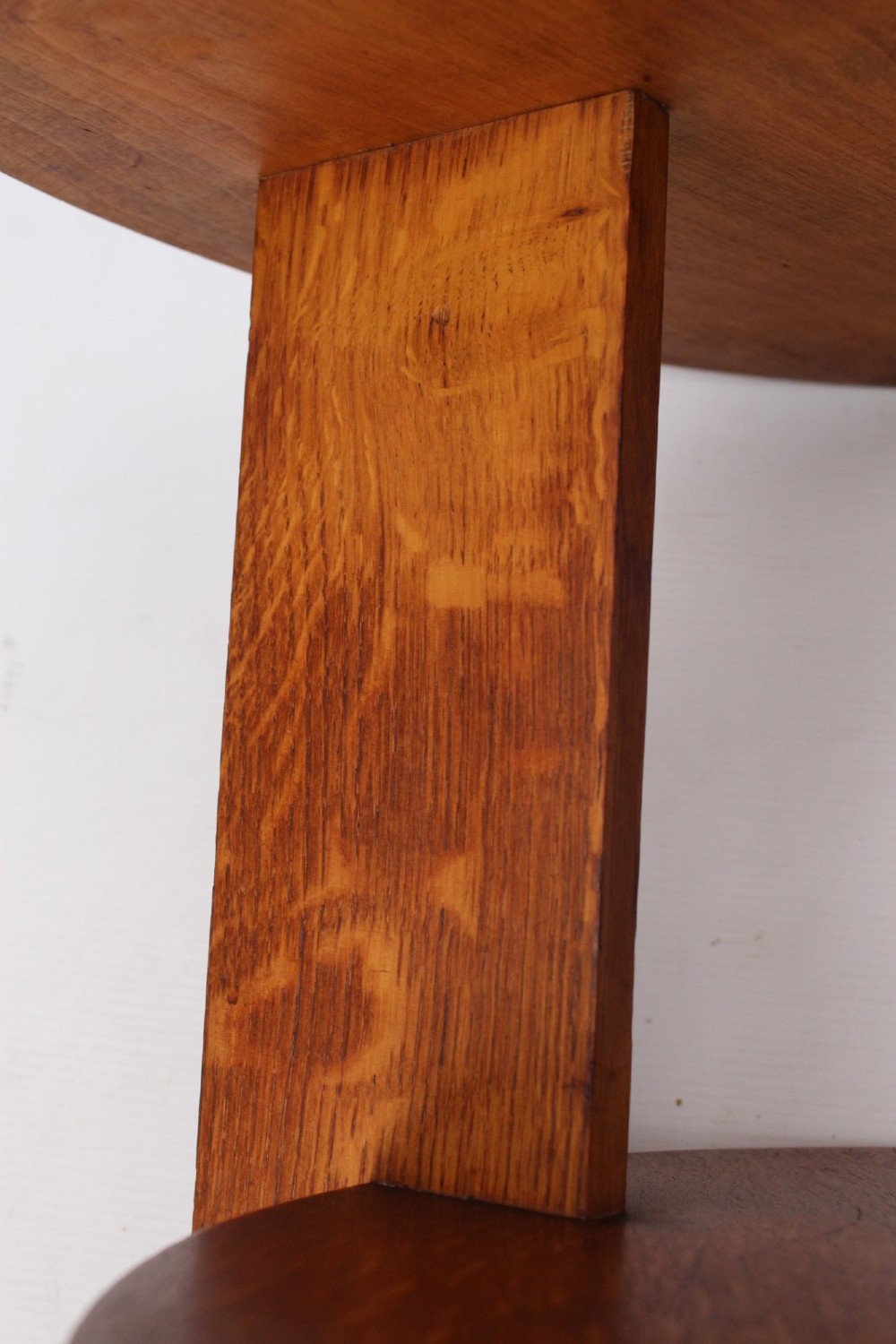 Circular Art Deco Oak Coffee Table View VIII