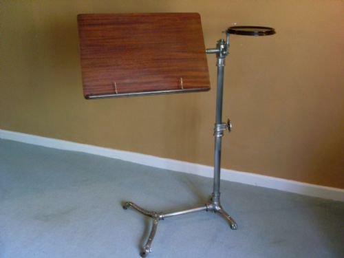A Late 19thc Adjustable Steel Framed Reading Stand