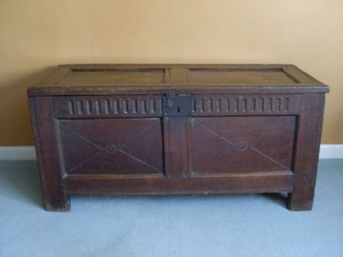An Antique Oak Coffer