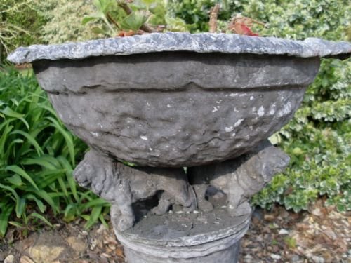 fig 1. An 18thC lead jardinier or planter