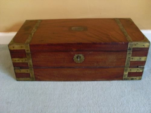 19thc Military 3 Section Writing Slope