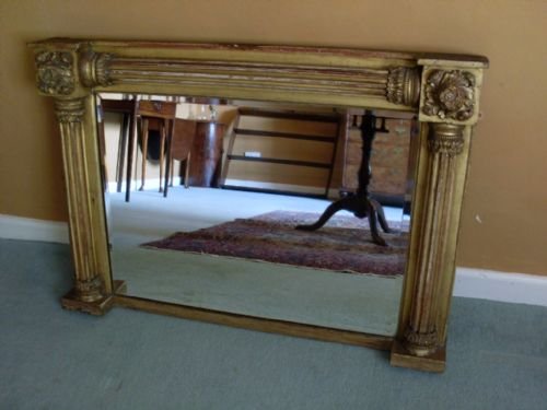 A 19thc Gilded Overmantle Mirror