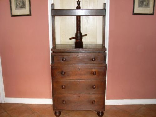 19thc Oak Press Chest by Bulstrode London