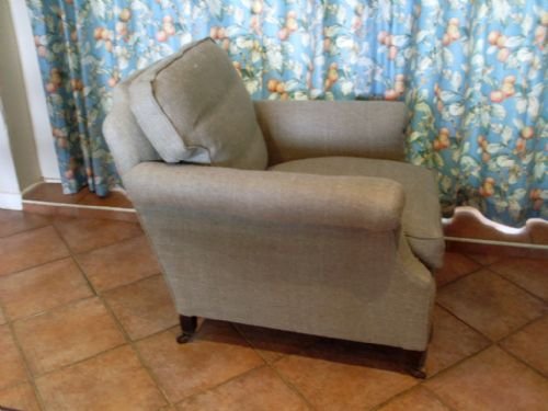 fig 1. A mid 19thC upholstered deep seated armchair