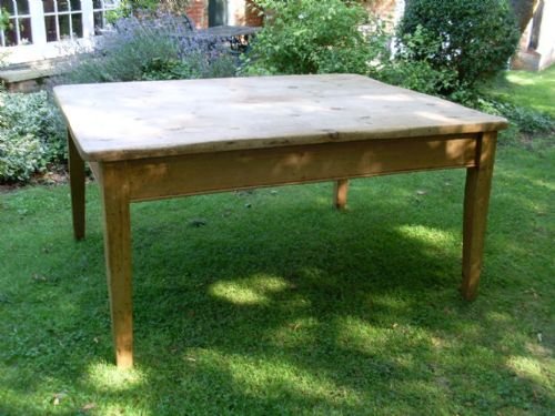 A Victorian Pine Kitchen Table Seats Up to 10