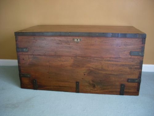 A 19thc Colonial Military Style Trunk