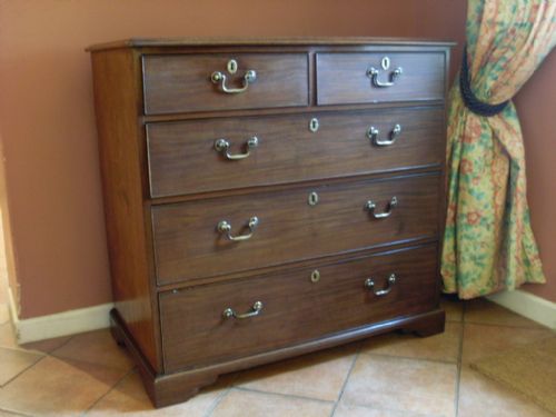 A  Good Geo III Cuban Mahogany Chest