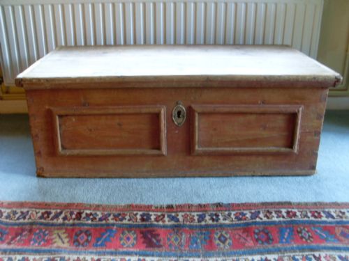A 19thc Continental Pine Coffee Table Trunk