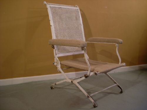 A 19thc Adjustable Steamer Chair