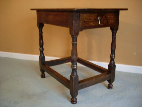 18thc Oak Side Table
