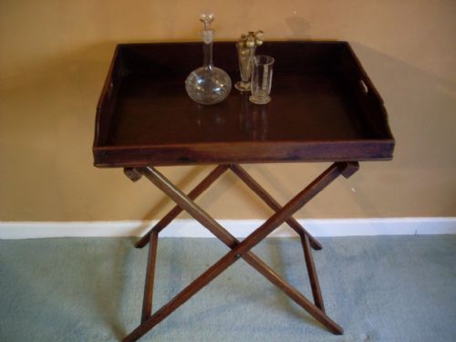 A Geo III Butlers Tray on Stand