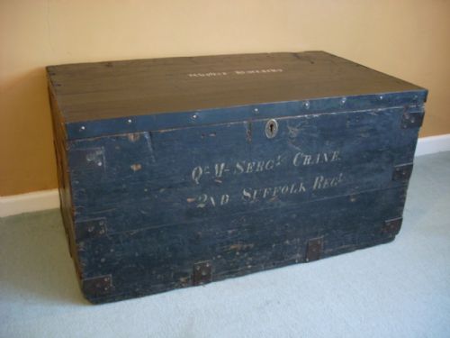 A 19thc Military Quartermasters Trunk