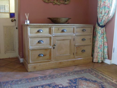 A Victorian Pine Dresser Base