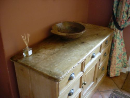 fig 1. A Victorian pine dresser base
