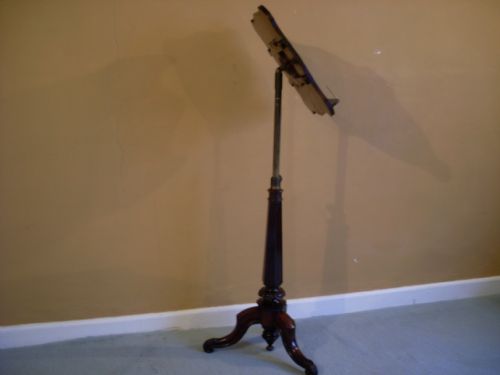 fig 2. A William IV rosewood music stand