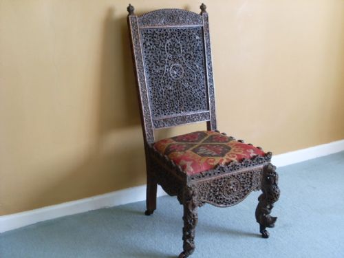 Anglo Indian Slipper Chair