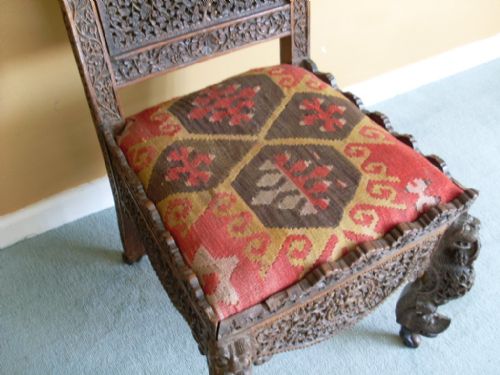fig 1. Anglo Indian slipper chair