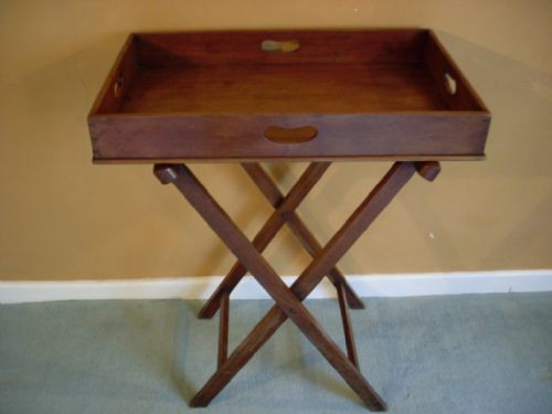A Georgian Butlers Tray on Stand
