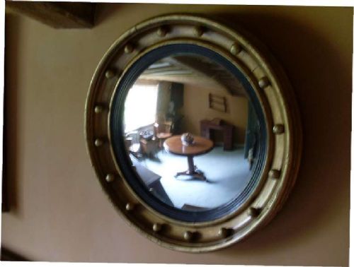 A Regency Convex Wall Mirror