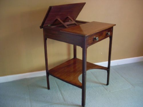 A Late Geo III Mahogany Reading and Writing Table