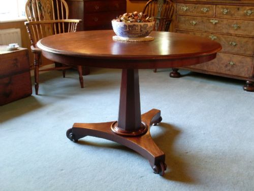 A Mid 19thc Mahogany Centre or Hall Table