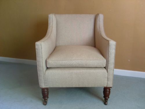 A Victorian Upholstered Library Chair