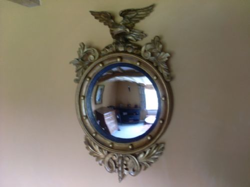 An Early 19thc Convex Wall Mirror