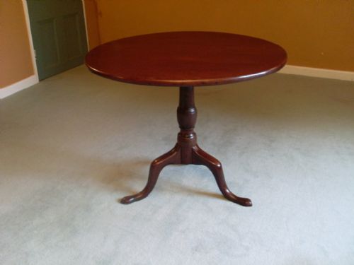 A Large Geo III Cuban Mahogany Tilt Top Tripod Table