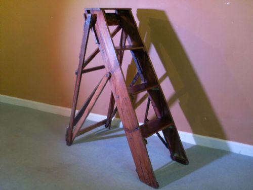 A Set of Edwardian Decorators Steps/ladder