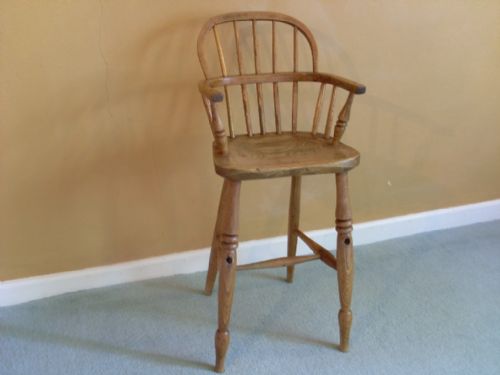 A 19thc Childs Windsor High Chair