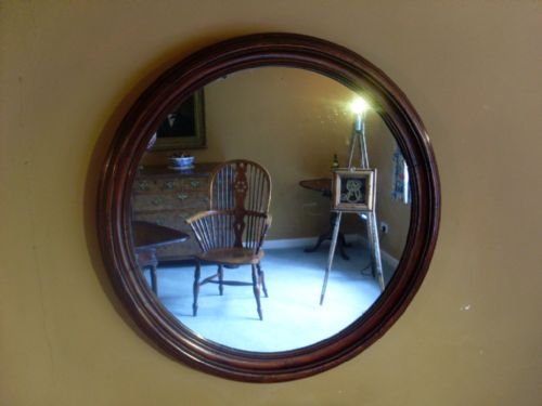 A Large Victorian Circular Hall Mirror