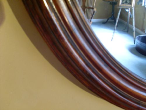 fig 1. A large Victorian circular hall mirror