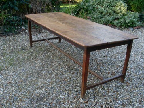 fig 1. French farmhouse dining table for 8 to 10.