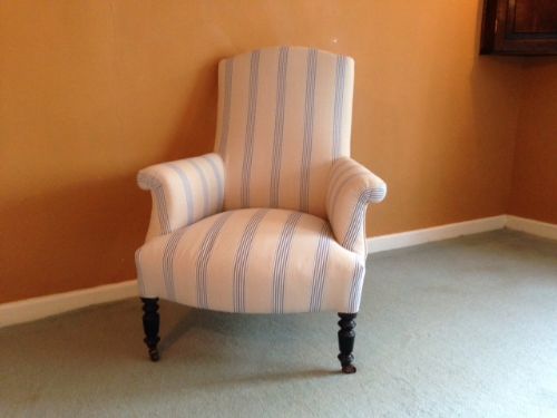 A Newly Upholstered 19thc French Armchair