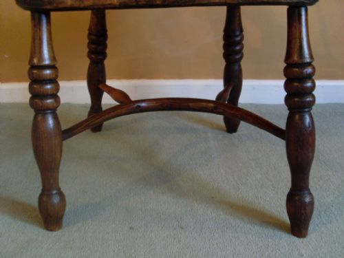 fig 1. A 19thC Windsor high backed chair with crinoline.