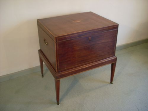 A Georgian Bottle Box on Stand