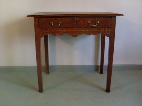 A Georgian Oak Lowboy Style Table