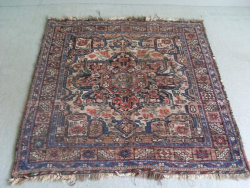 An Antique Caucasian Rug 104 X 113 Cms