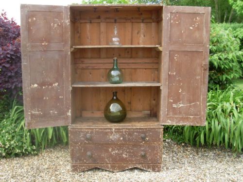 A Painted Pine Cupboard Suitable for a Large Kitchen