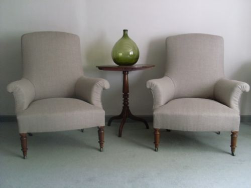 A Pair of 19thc French Armchairs