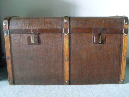 A 19thc French Lv Style Travelling Trunk Coffee Table