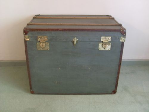 A 19thc French Travelling Trunk Lamp Table or Coffee Table