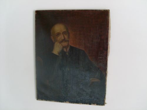 A 19th C Oil on Canvas Portrait of a Distinguished Gentleman.