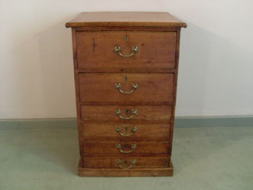 A 19thc Bank of Military Style Drawers