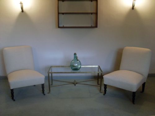 A Pair of French Upholstered Side Chairs