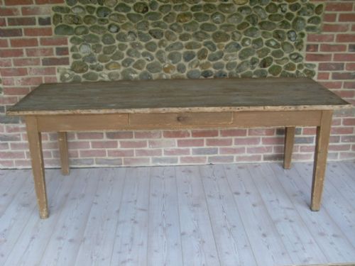 A Large Pine 19thc French Table