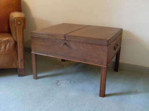 A Georgian Fitted Box on Stand Coffee Table