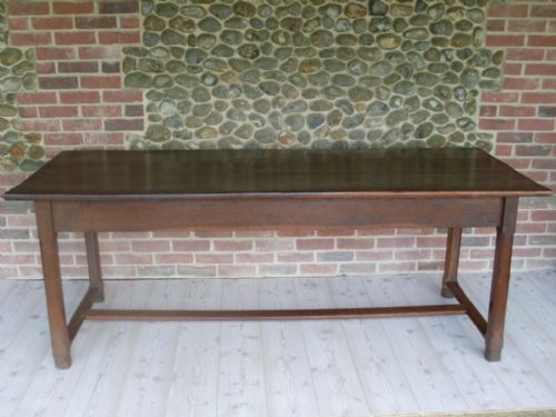 A Fabulous Antique French Oak Refrectory Table Seats 8+