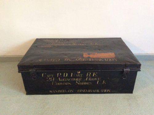 A 19thc Metal Military Trunk