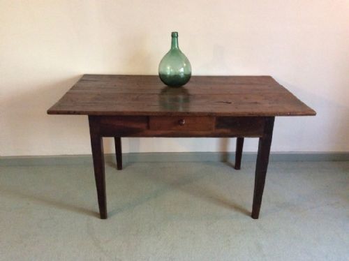 An 18thc French Oak Kitchen Table